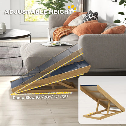 Adjustable Dog Ramp for Bed, Sofa, Non-Slip Surface, Folding Stairs Dog Stairs at Gallery Canada