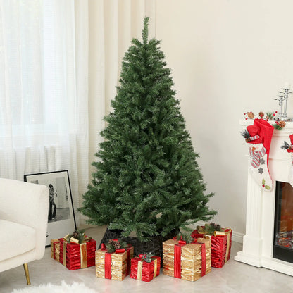 6ft Artificial Christmas Tree, Auto Open, Steel Base, Green Artificial Christmas Trees at Gallery Canada