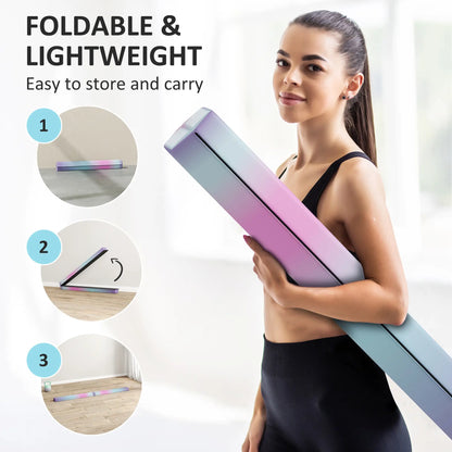 7ft Folding Balance Beam, Gymnastics Equipment, Anti-Slip, Multicolour Gymnastics Mats at Gallery Canada