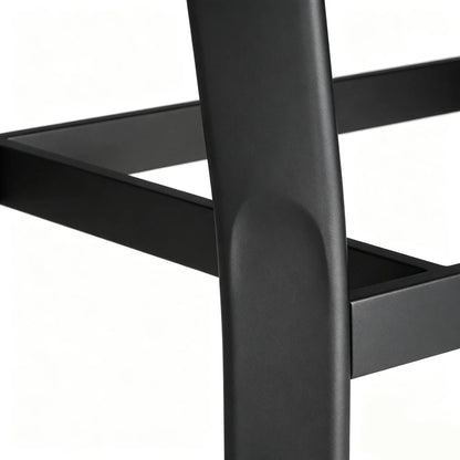 Outdoor Side Table, Slatted Tabletop, Metal Patio Coffee Table, Black Patio Side Tables at Gallery Canada