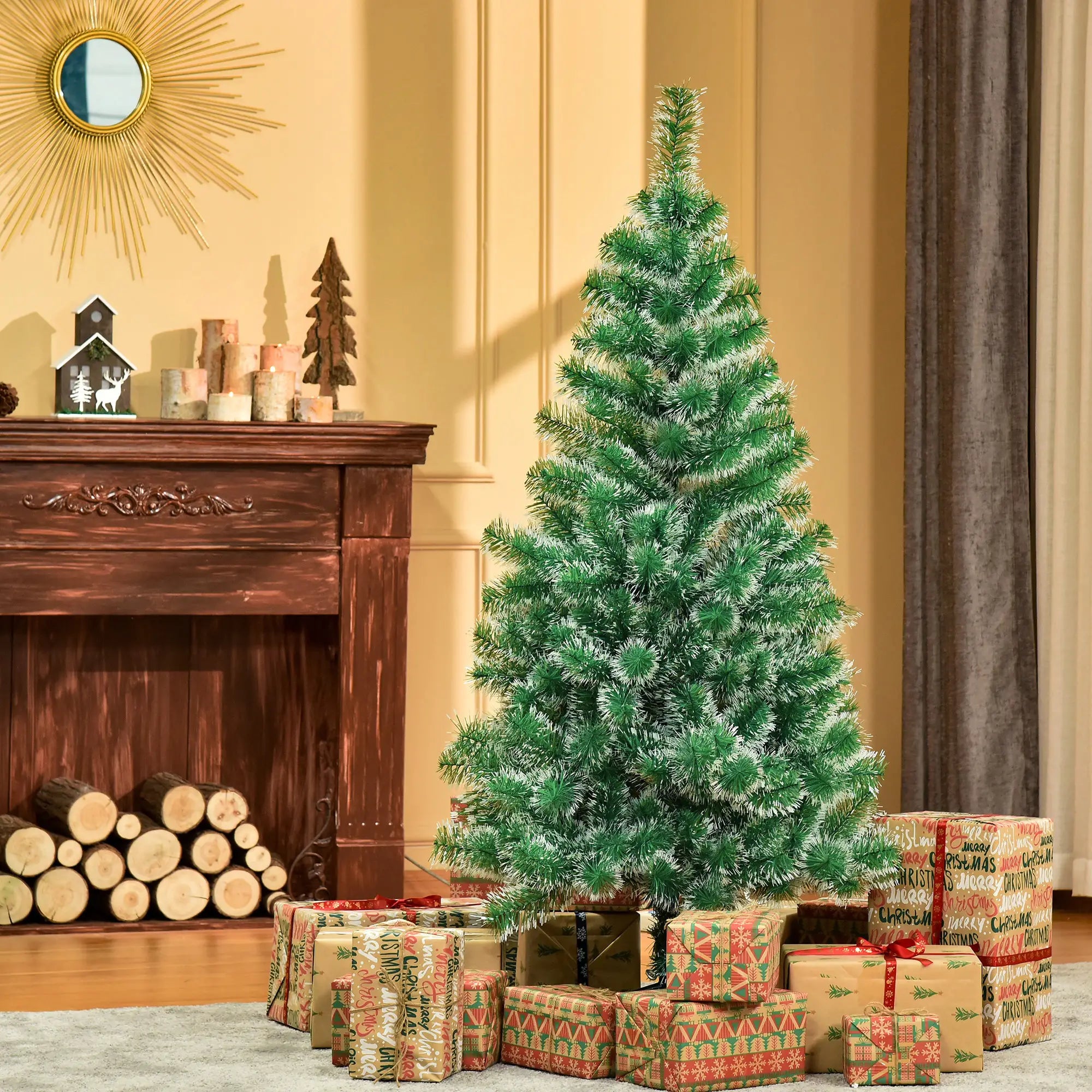 5FT Artificial Christmas Tree, Metal Stand, 416 Tips Artificial Christmas Trees at Gallery Canada