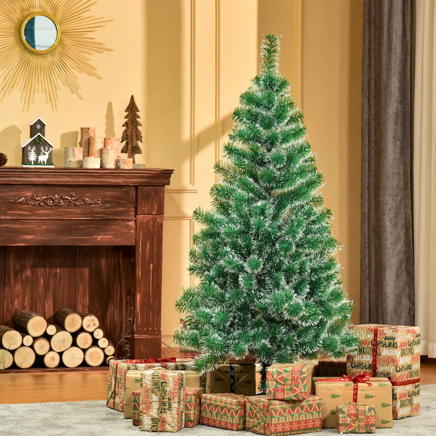 5FT Artificial Christmas Tree, Metal Stand, 416 Tips Artificial Christmas Trees at Gallery Canada