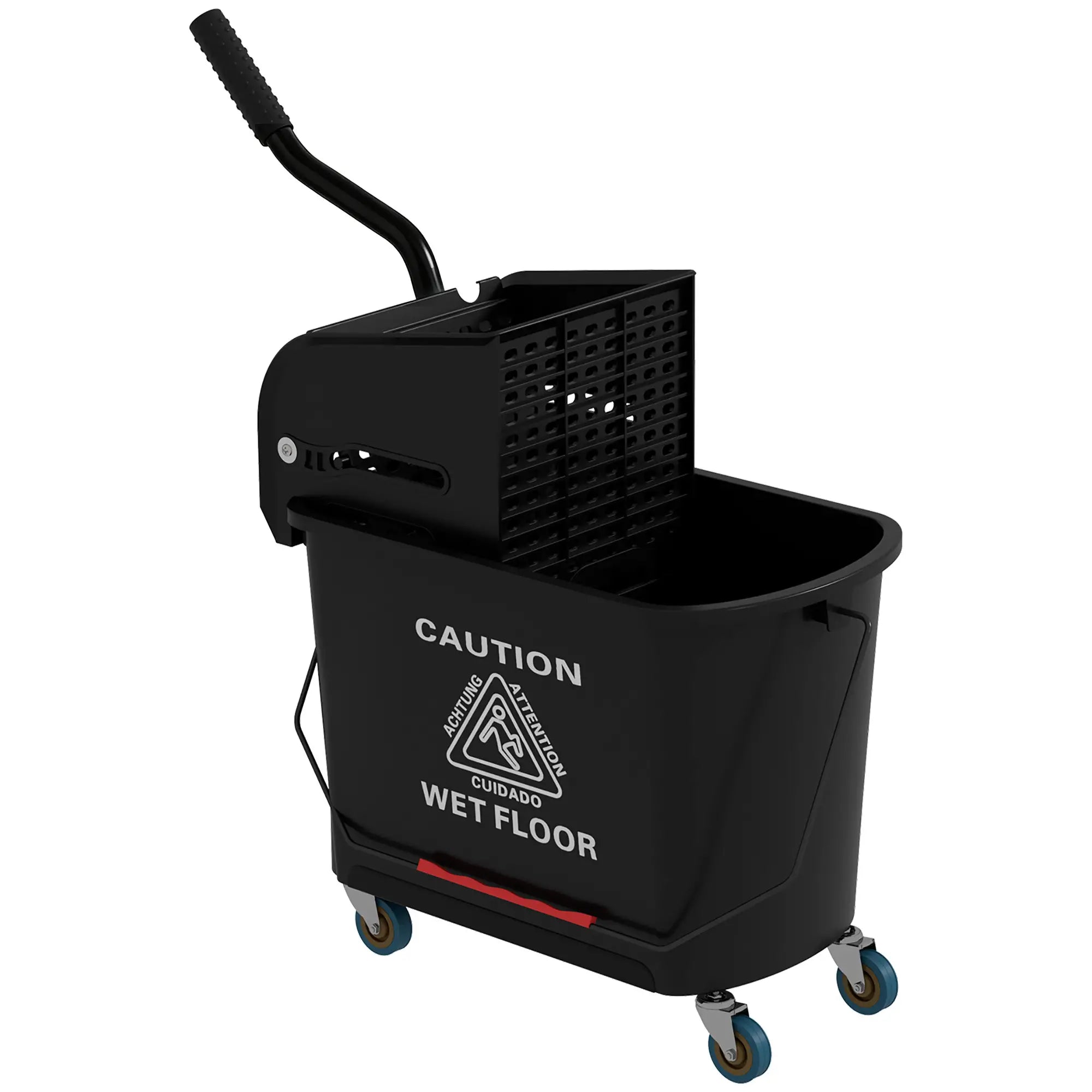 Compact Mop Bucket with Wringer, 5 Gallon, Black Household Supplies at Gallery Canada