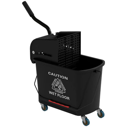 Compact Mop Bucket with Wringer, 5 Gallon, Black Household Supplies at Gallery Canada