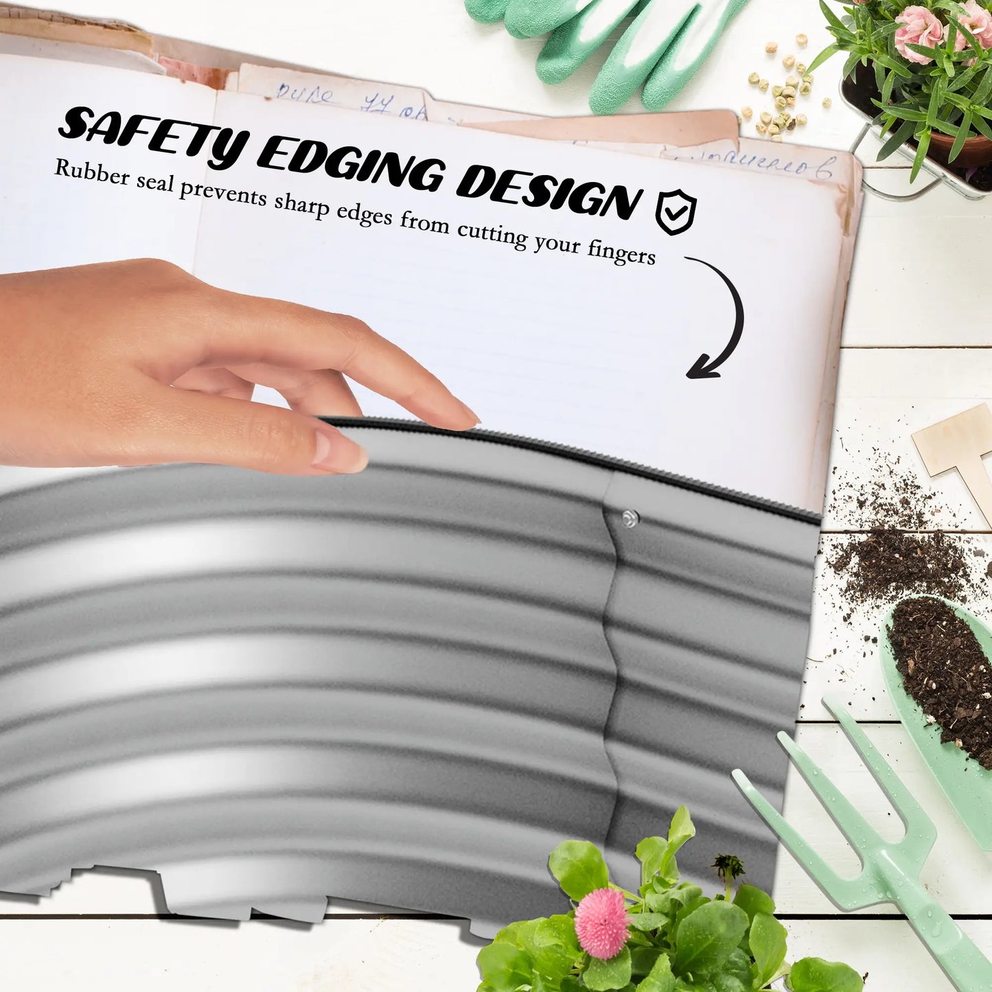 4'x3'x1' Outdoor Raised Garden Bed, 2-Tier Galvanized Planter Box Galvanized Planter Boxes at Gallery Canada