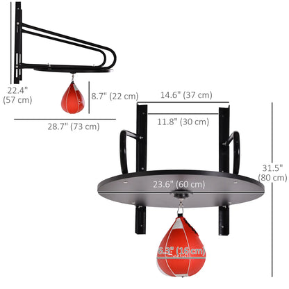 Wall Mounted Speed Bag Platform, Adjustable Height More-Strength Training Equipment at Gallery Canada