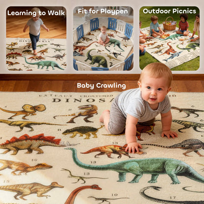 Large Play Mat 200 x 150 cm, Dinosaur Pattern, Toddler Crawling Mat Kids Gym & Playmats at Gallery Canada