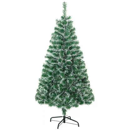 6FT Artificial Christmas Tree, 375 Tips, Metal Stand