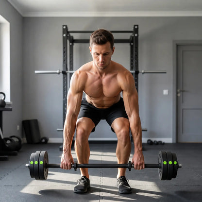 33LBS Adjustable Barbell Dumbbells Set, Non-Slip Handles, Home Gym Dumbbells & Barbells at Gallery Canada