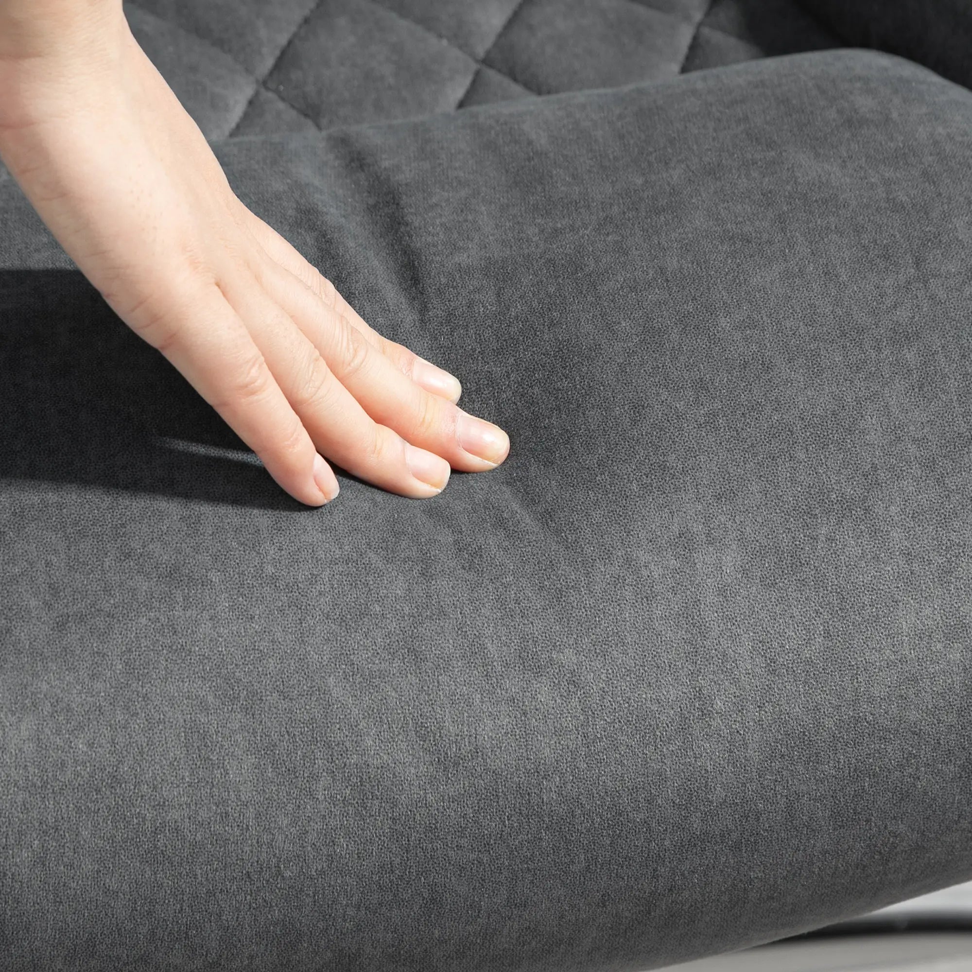 Executive Office Chair, Flip-Up Armrest, Diamond Fabric, Dark Grey Executive & Manager Chairs at Gallery Canada