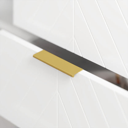 47" Sideboard Buffet Cabinet, Adjustable Shelves, Metal Legs, White Bar Cabinets at Gallery Canada