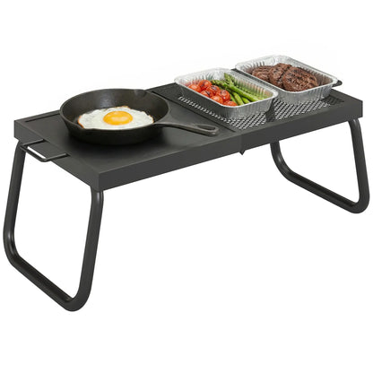Folding Campfire Grill, Heavy Duty Steel Mesh Grate, Portable With Carry Bag, Black Charcoal BBQ Grils at Gallery Canada