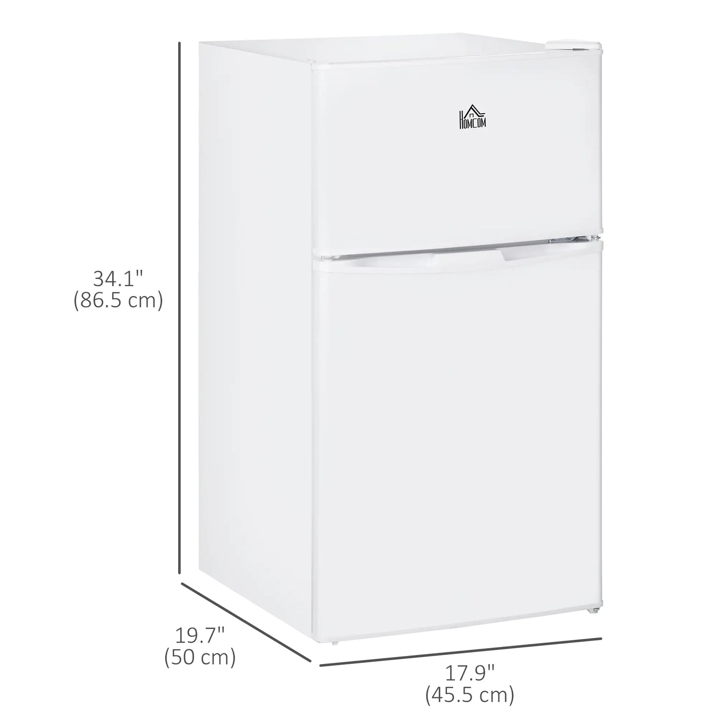 3.2 Cu Ft Compact Refrigerator, Mini Fridge with Freezer, Adjustable Shelves, White Small Kitchen Appliances at Gallery Canada