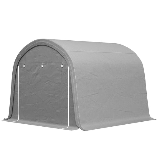 10' x 10' Outdoor Storage Tent, Heavy Duty Waterproof, Light Grey Sheds Light Grey at Gallery Canada