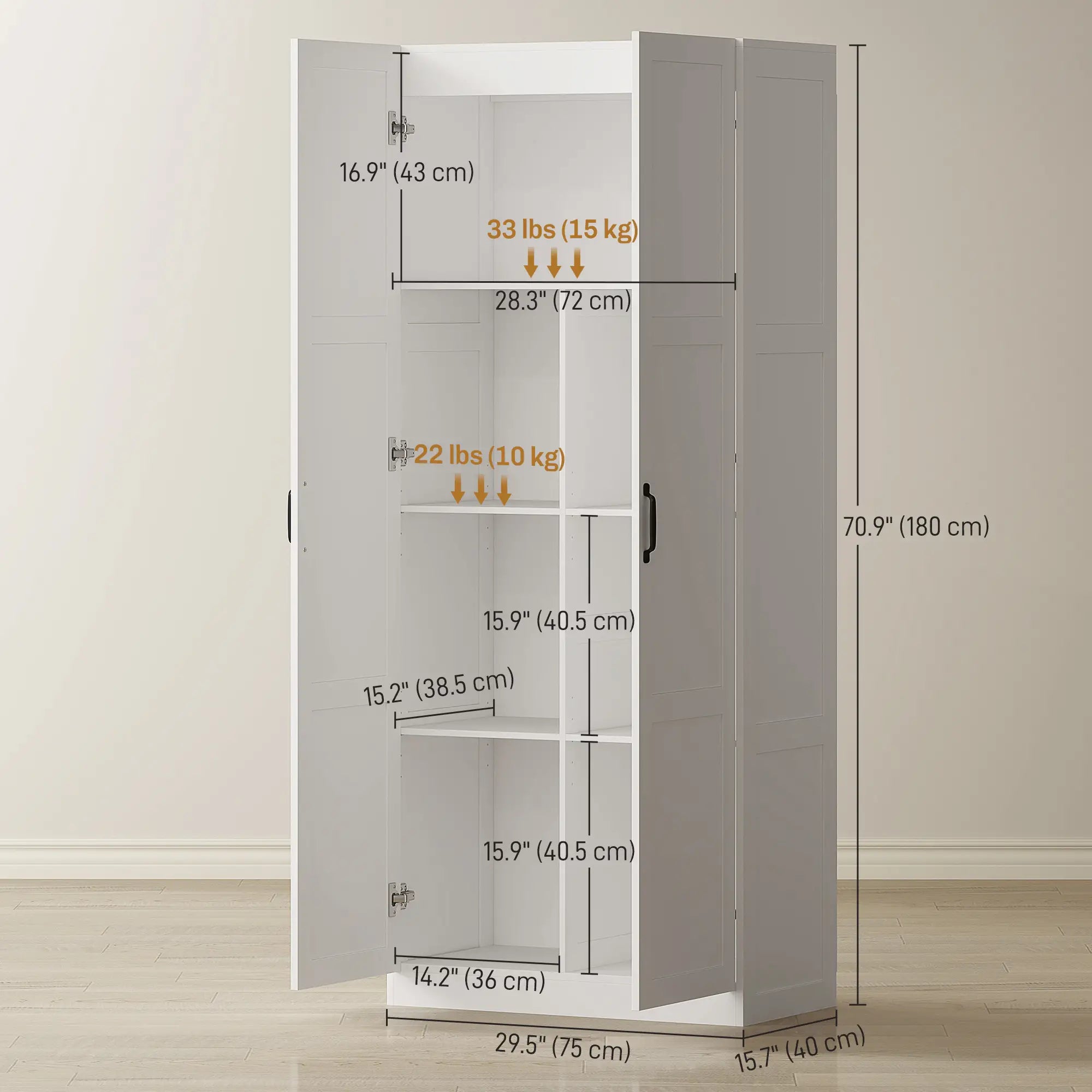 Farmhouse Pantry Cabinet, 71