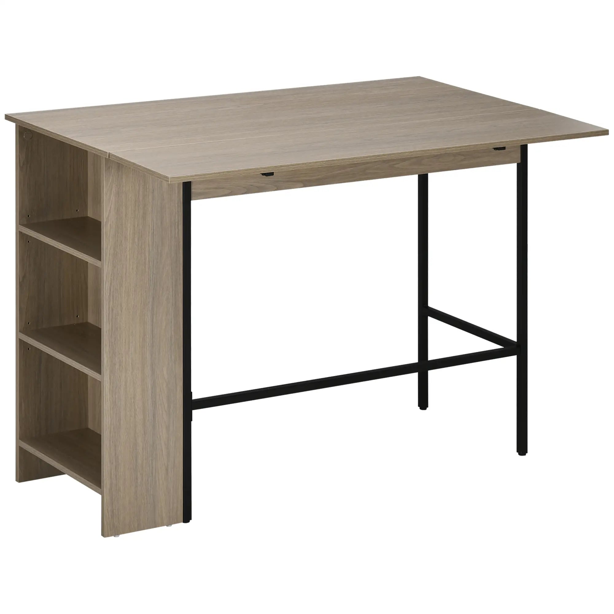 Counter Height Table, Drop Leaf, Extendable, Light Grey Bar Tables at Gallery Canada