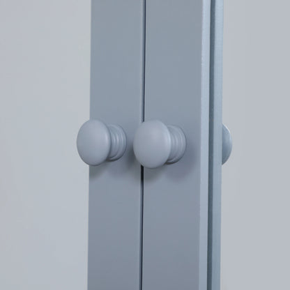 Wall-Mounted Medicine Cabinet, Double Doors, Open Shelf, Adjustable, Grey Mirror Medicine Cabinets at Gallery Canada