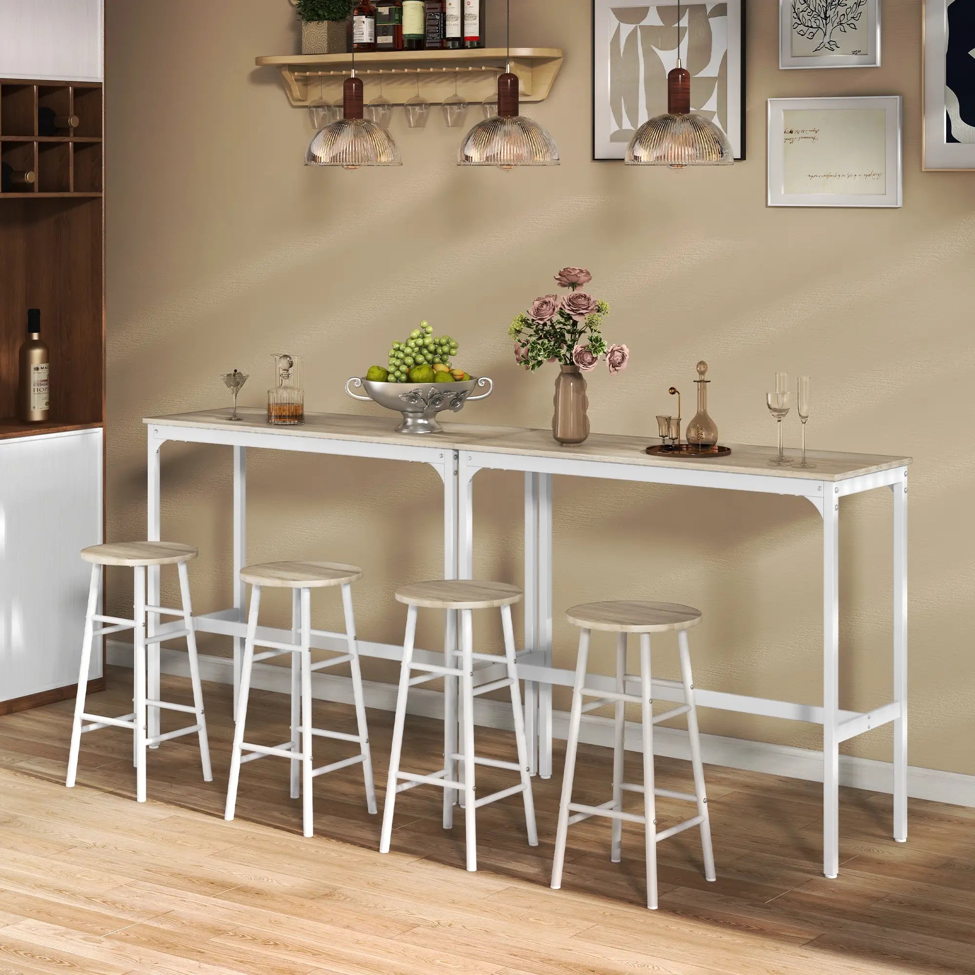 3-Piece Counter Height Bar Table And Chairs Set For 2 Bar Sets at Gallery Canada