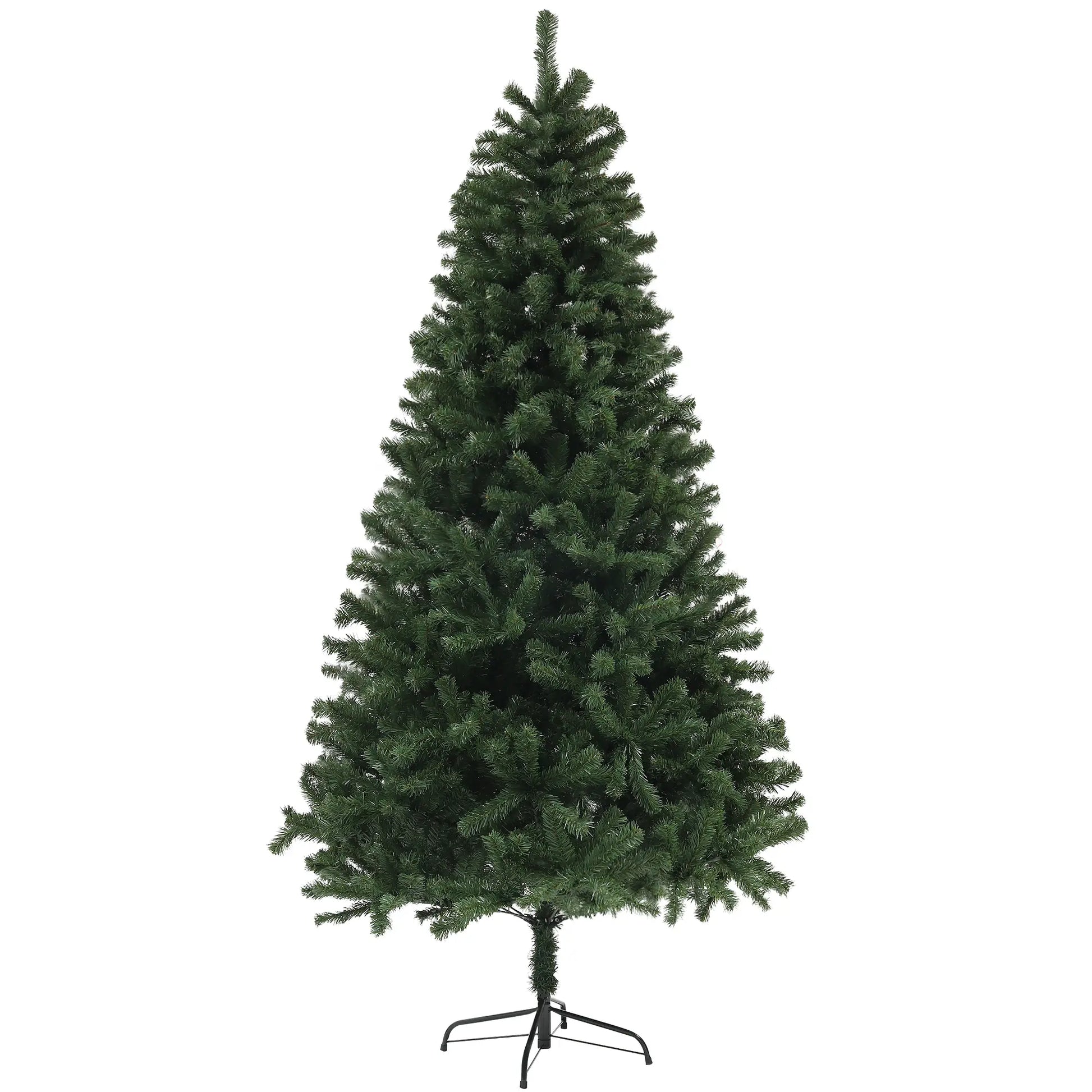 7.5ft Artificial Christmas Tree, Auto Open, Steel Base, Green Artificial Christmas Trees at Gallery Canada