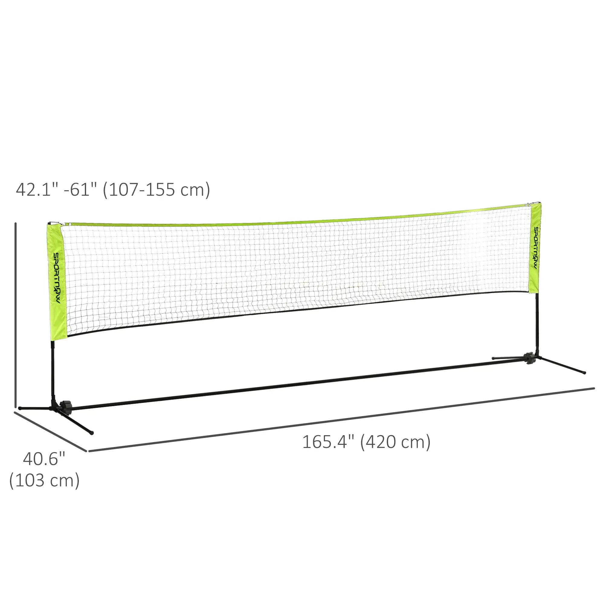 14ft Badminton Net, Height Adjustable, Carry Bag, Yellow Badminton at Gallery Canada