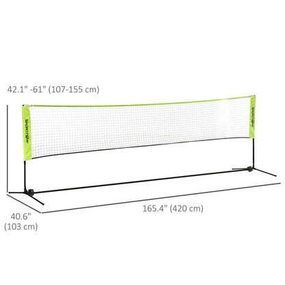 14ft Badminton Net, Height Adjustable, Carry Bag, Yellow Badminton at Gallery Canada