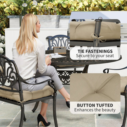 4-Piece Patio Chair Cushion Set With Ties, Indoor Outdoor Replacement Patio Chair Cushions at Gallery Canada