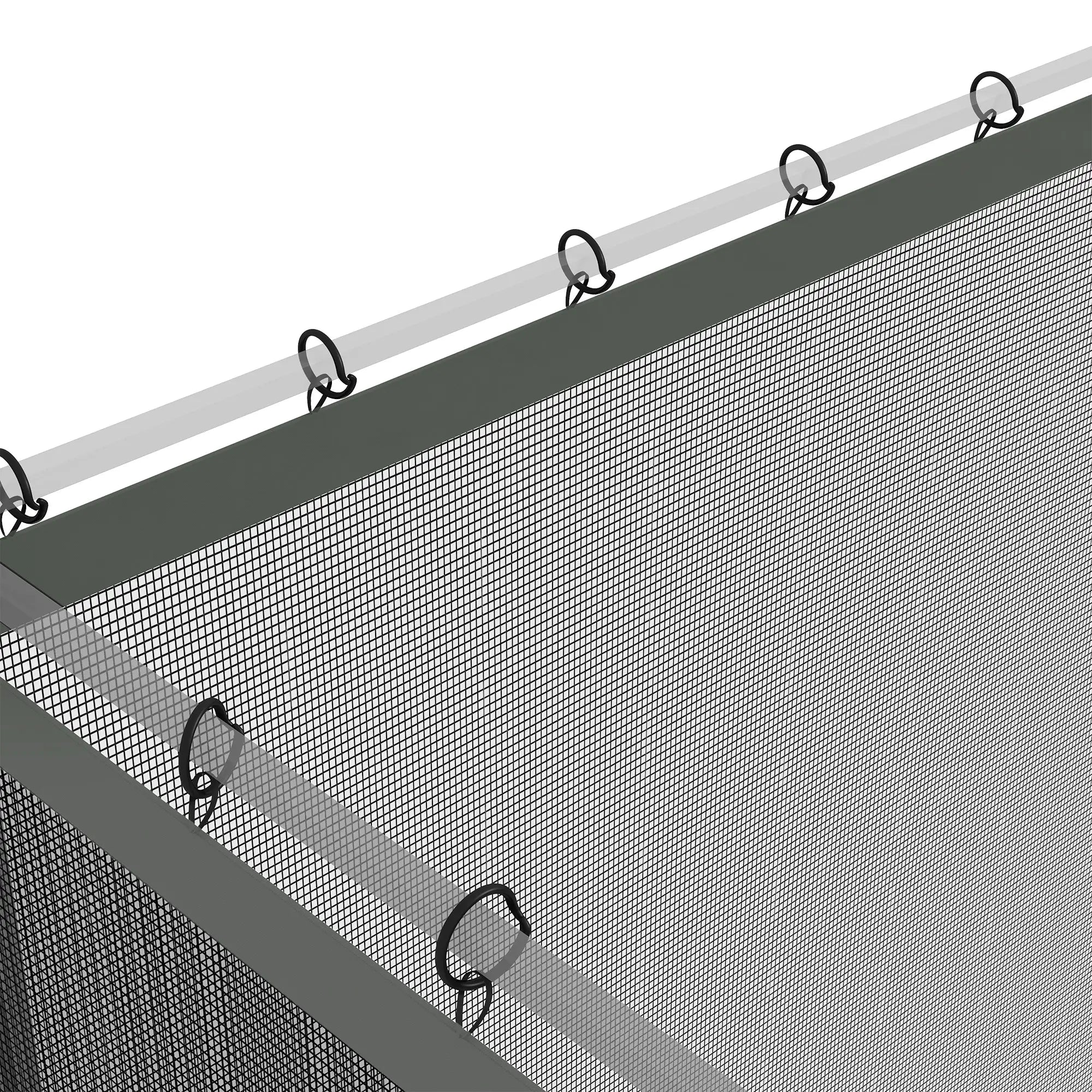 Replacement Mosquito Netting, Gazebo 10' x 13', Black Screen Walls, Zippers, Black Gazebos at Gallery Canada