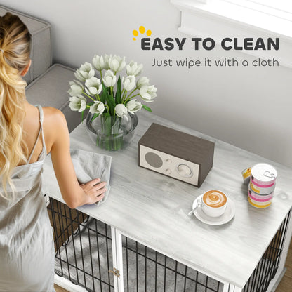 Dog Crate Furniture, Washable Cushion, Adjustable Feet, Medium Size, Grey Houses, Kennels & Pens at Gallery Canada