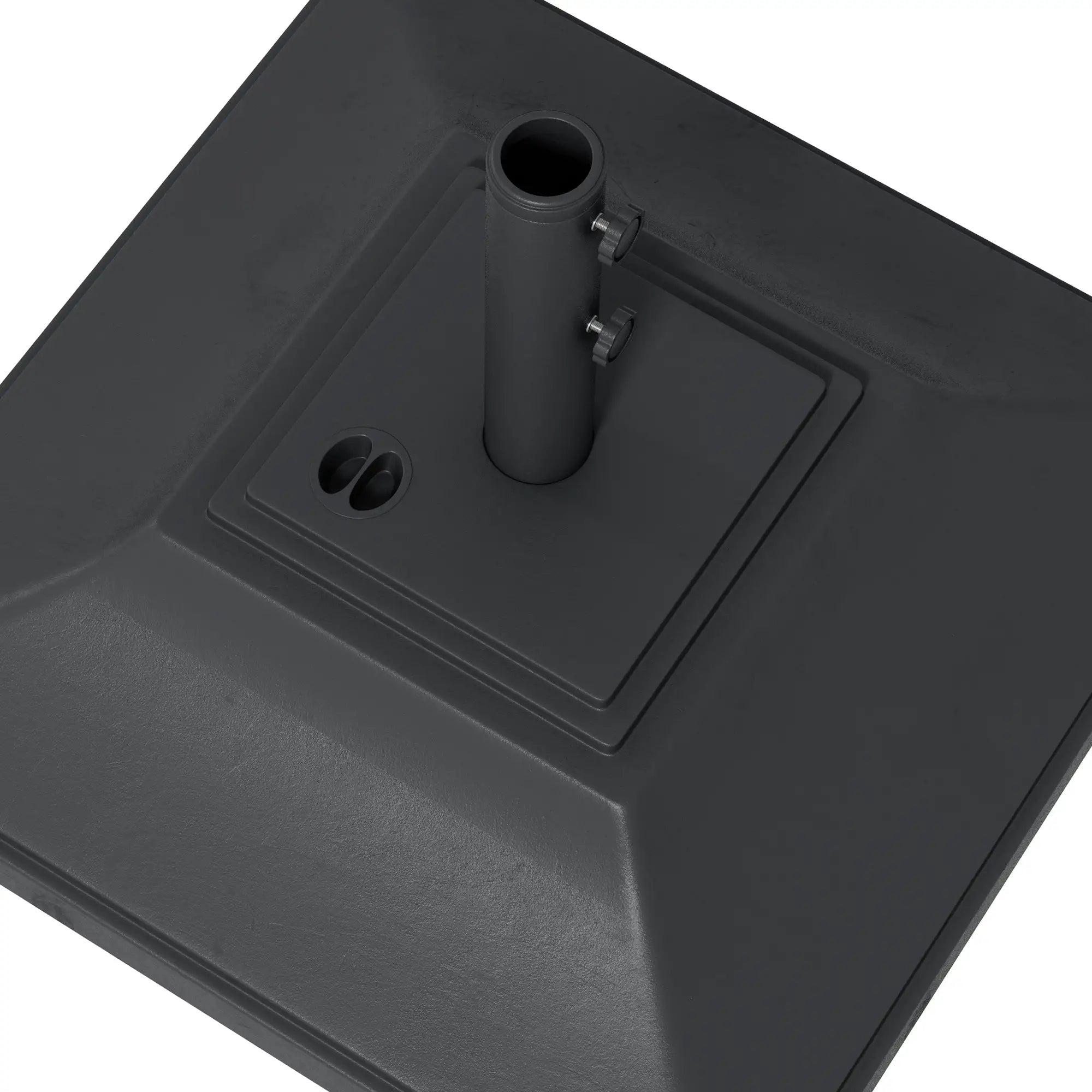 Square Umbrella Base With Wheels, 99 Lbs Water Or 132 Lbs Sand Filled, Black Umbrella Bases at Gallery Canada