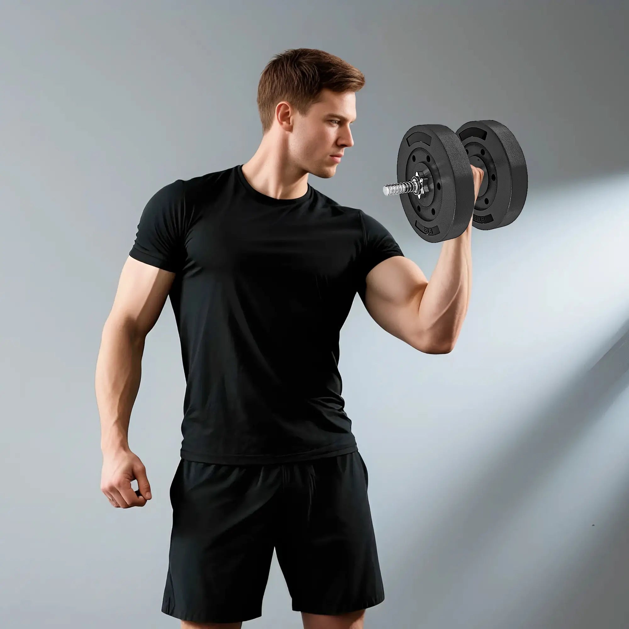 Weight Plates Set, 1-Inch Barbell Weight Set, 2 x 22 lbs Dumbbells & Barbells at Gallery Canada