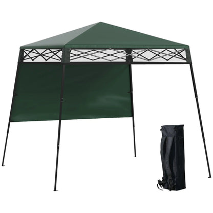 7' x 7' Pop Up Canopy Gazebo Tent, Adjustable Legs, Green Pop Up Canopies at Gallery Canada