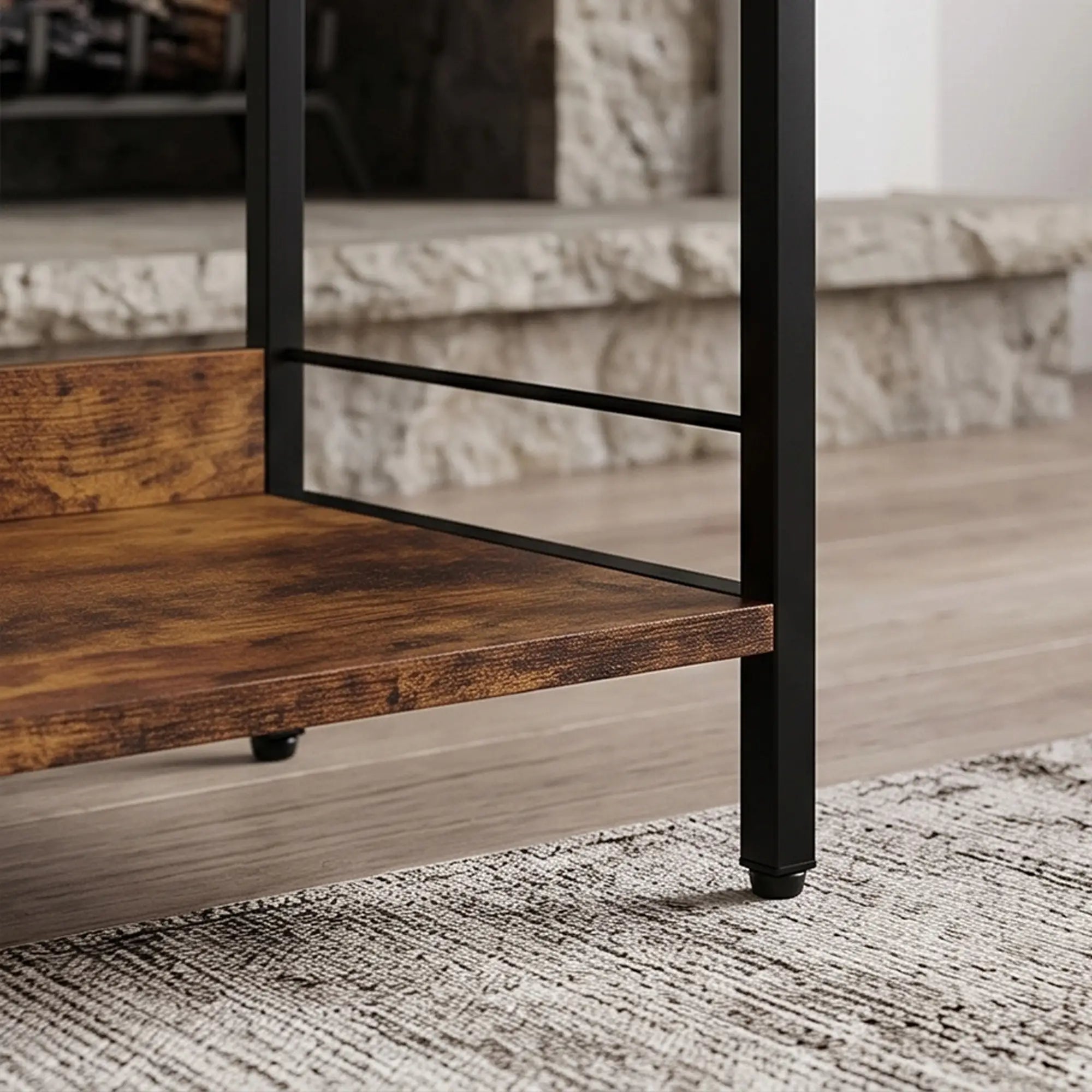 Bookshelf 5 Tier Arched Bookcase, 69.5