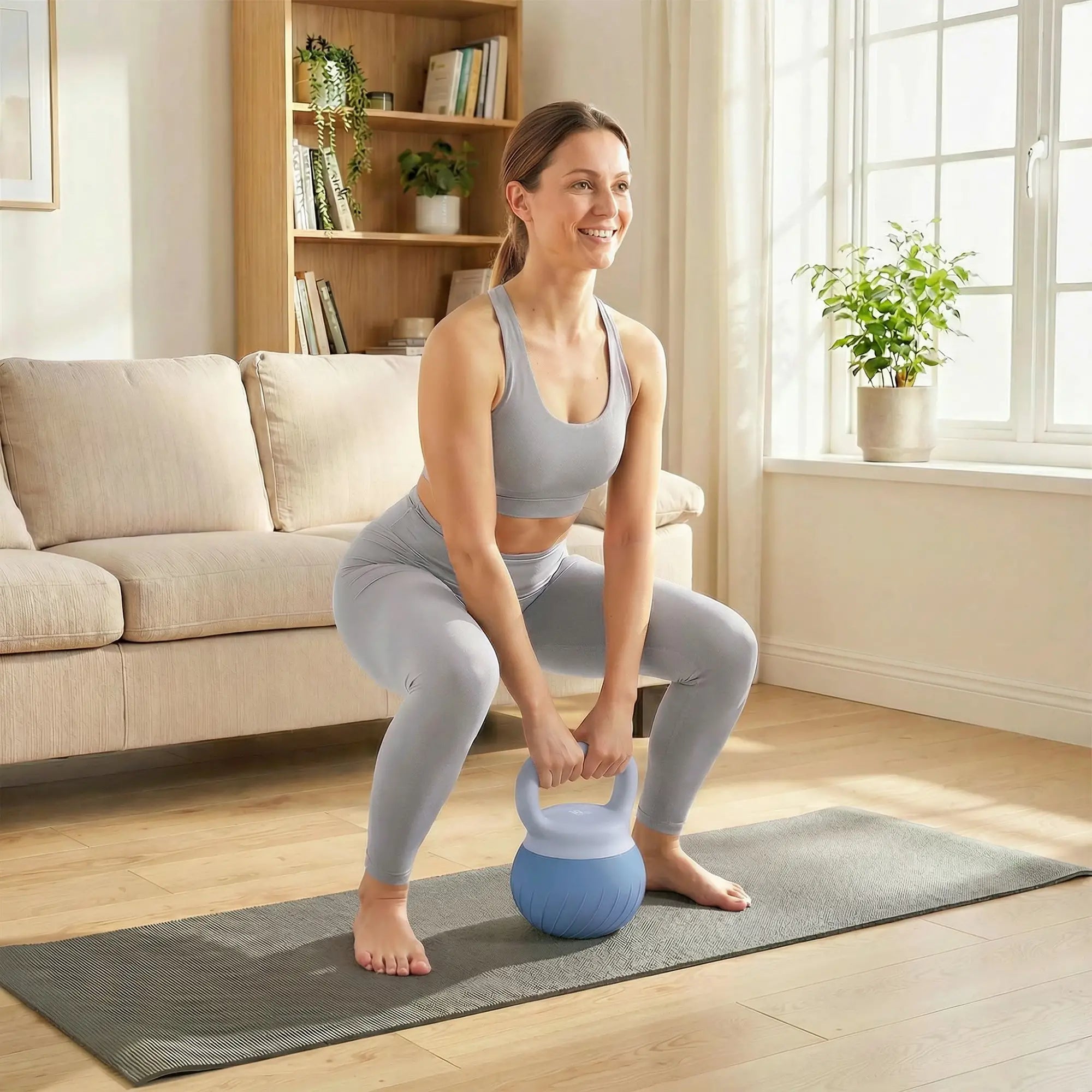 Soft Kettlebell, 22 lbs, Anti-Slip Grip, Home Gym Weight Lifting Strength Training Equipment at Gallery Canada