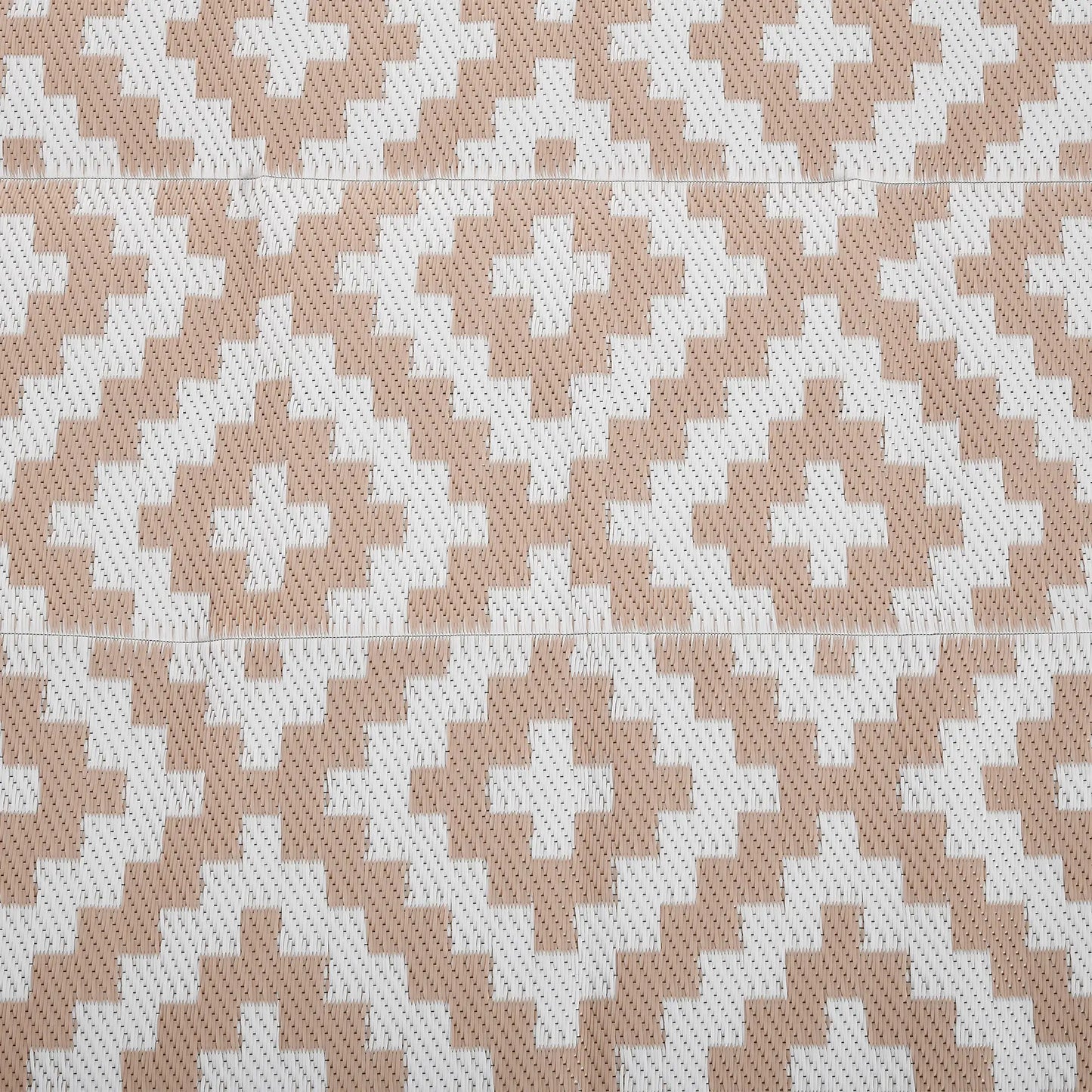 Reversible Outdoor RV Rug, Patio Floor Mat, 6' x 9', White, Coffee Garden Decor at Gallery Canada