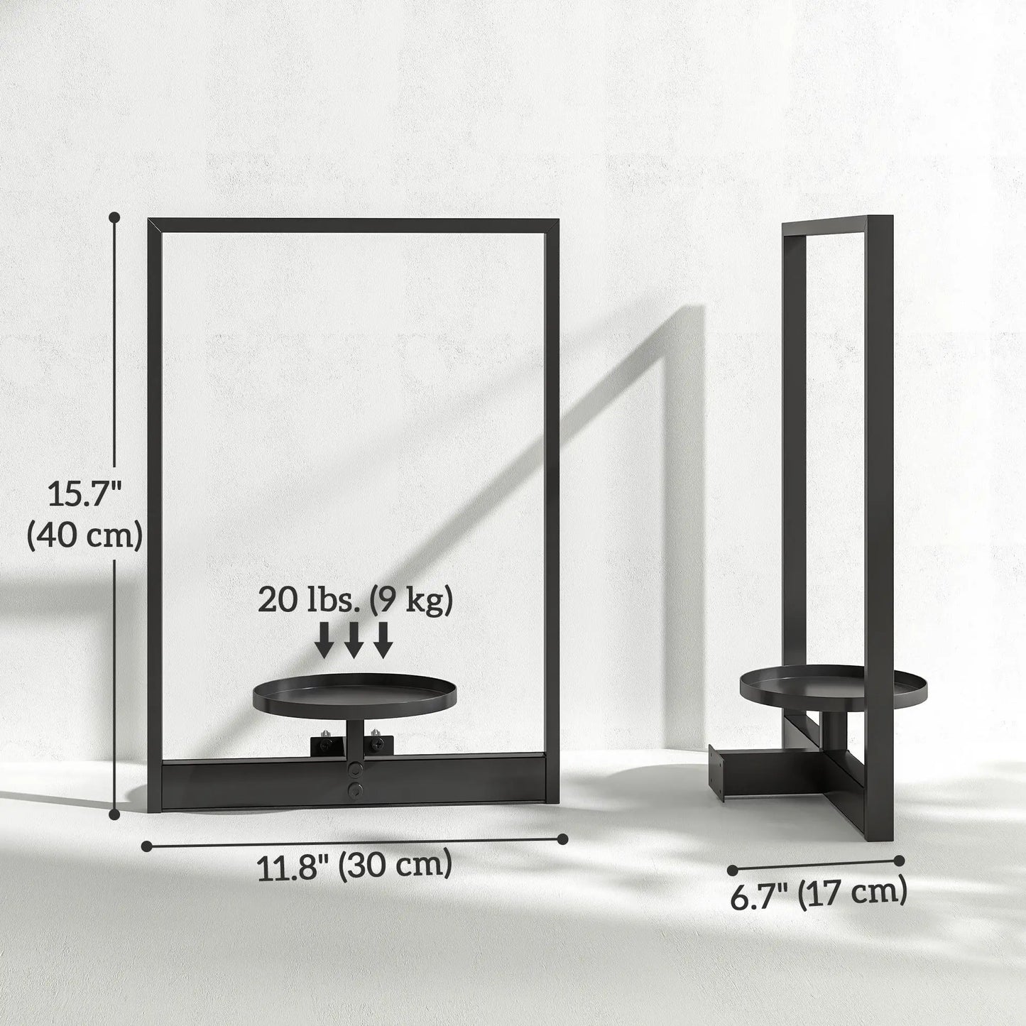 3 Pack Wall Planters, Metal Plant Stand Shelves, Picture Frame Decor