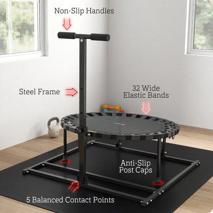 38" Rebounder Trampoline, Adjustable 8-Angle for Baseball Volleyball Soccer Trampolines at Gallery Canada