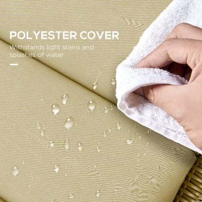 Chaise Lounge Chair Cushion, Sun Lounger Pads with Headrest, Beige Patio Chair Cushions at Gallery Canada