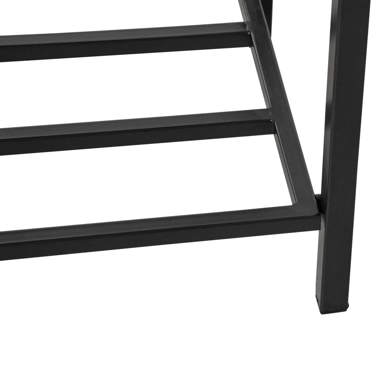 Rattan Raised Garden Box, Elevated Flower Bed with Storage, Black Plant Stands at Gallery Canada