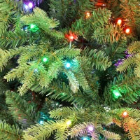 Sapin de Noël de 9 pieds, Frasier Grande Fir, conception à charnières, LEDs, télécommande, minuterie