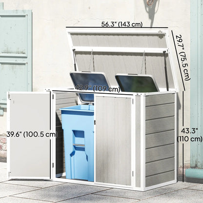 41 Cu Ft Outdoor Storage Shed, Lockable, Light Grey Sheds at Gallery Canada