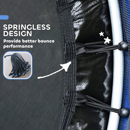 Kids Trampoline with Safety Net, 3-10 Years Old, Blue Trampolines at Gallery Canada