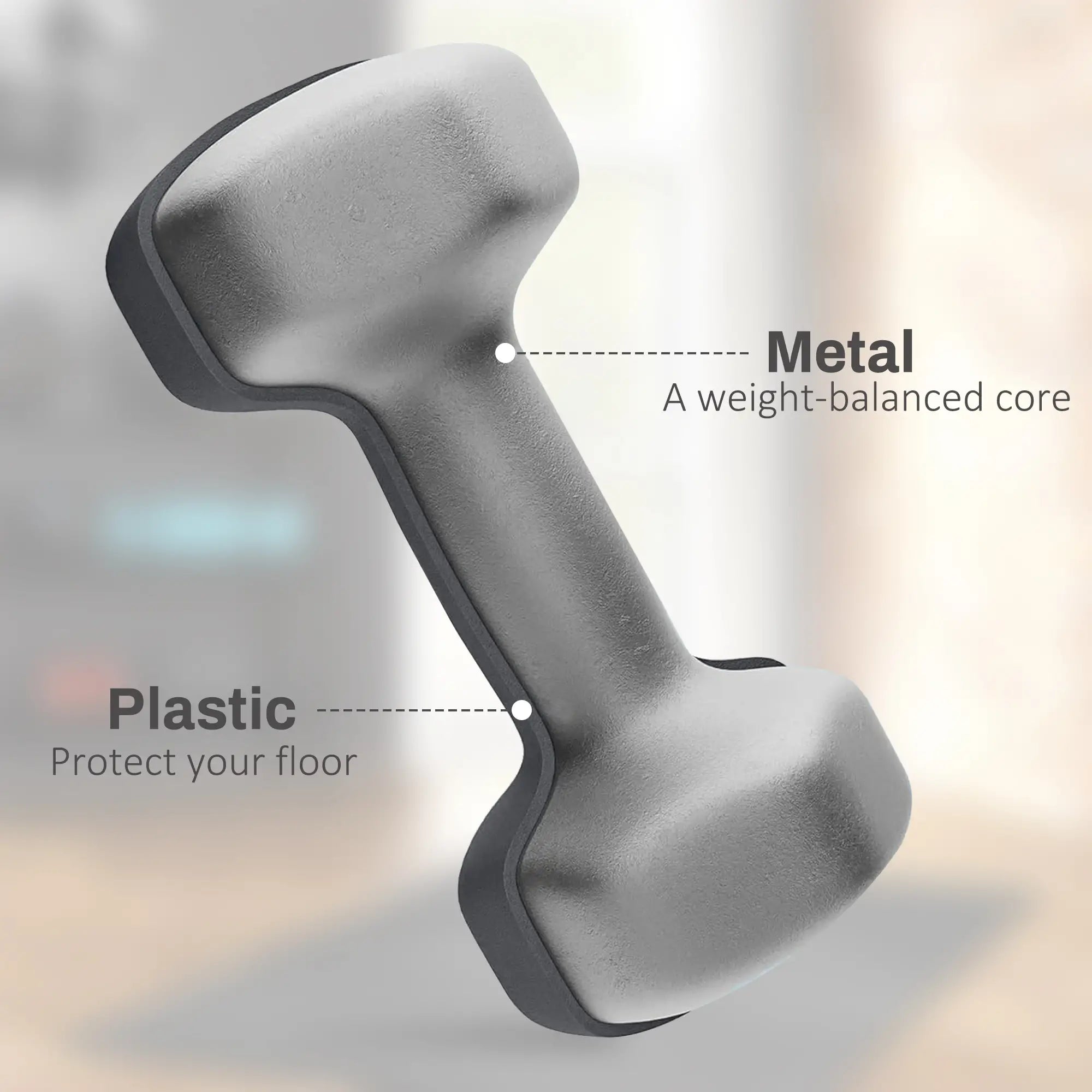 Hexagonal Dumbbells, 10LBS Set of 2, Non-Slip Grip Dumbbells & Barbells at Gallery Canada