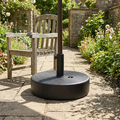 Patio Umbrella Base, 33 Lbs Water Or 42 Lbs Sand Filled, Black Umbrella Bases at Gallery Canada