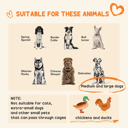 Galvanized Steel Outdoor Dog Kennel, Heavy Duty, Black Houses, Kennels & Pens at Gallery Canada