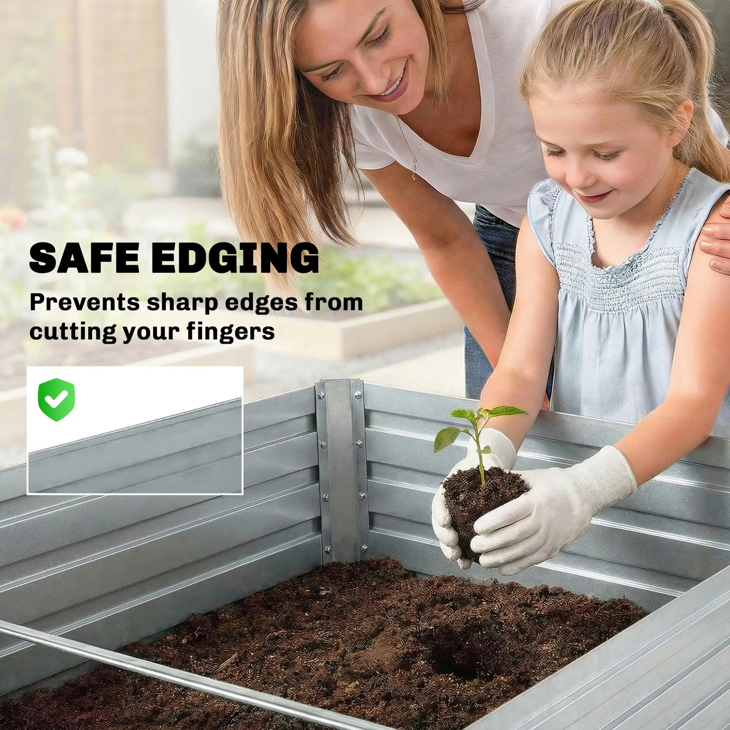 Galvanised Raised Garden Bed Set, 6 x 3 x 2 ft, Silver Galvanized Planter Boxes at Gallery Canada