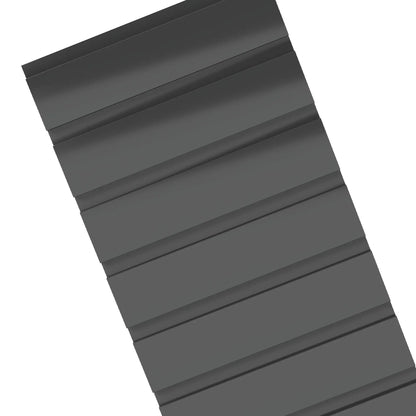 7' x 4' Metal Garden Shed, Lockable Doors, Dark Grey Sheds at Gallery Canada