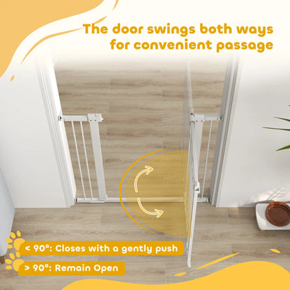 Walk Through Dog Gate, Small Pet Door, Auto Close, 30"-41" W x 38" H Houses, Kennels & Pens at Gallery Canada