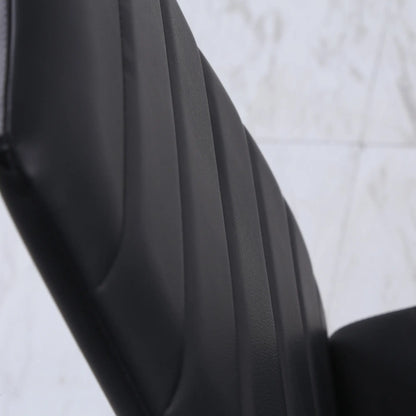 Modern High Back Dining Chairs, PU Leather, Metal Legs, Set of 4, Black Bar Stools at Gallery Canada