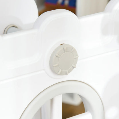 6-in-1 Baby Swing Playset, Indoor with Basketball Hoop, Climber, Grey Gym Sets & Swings at Gallery Canada