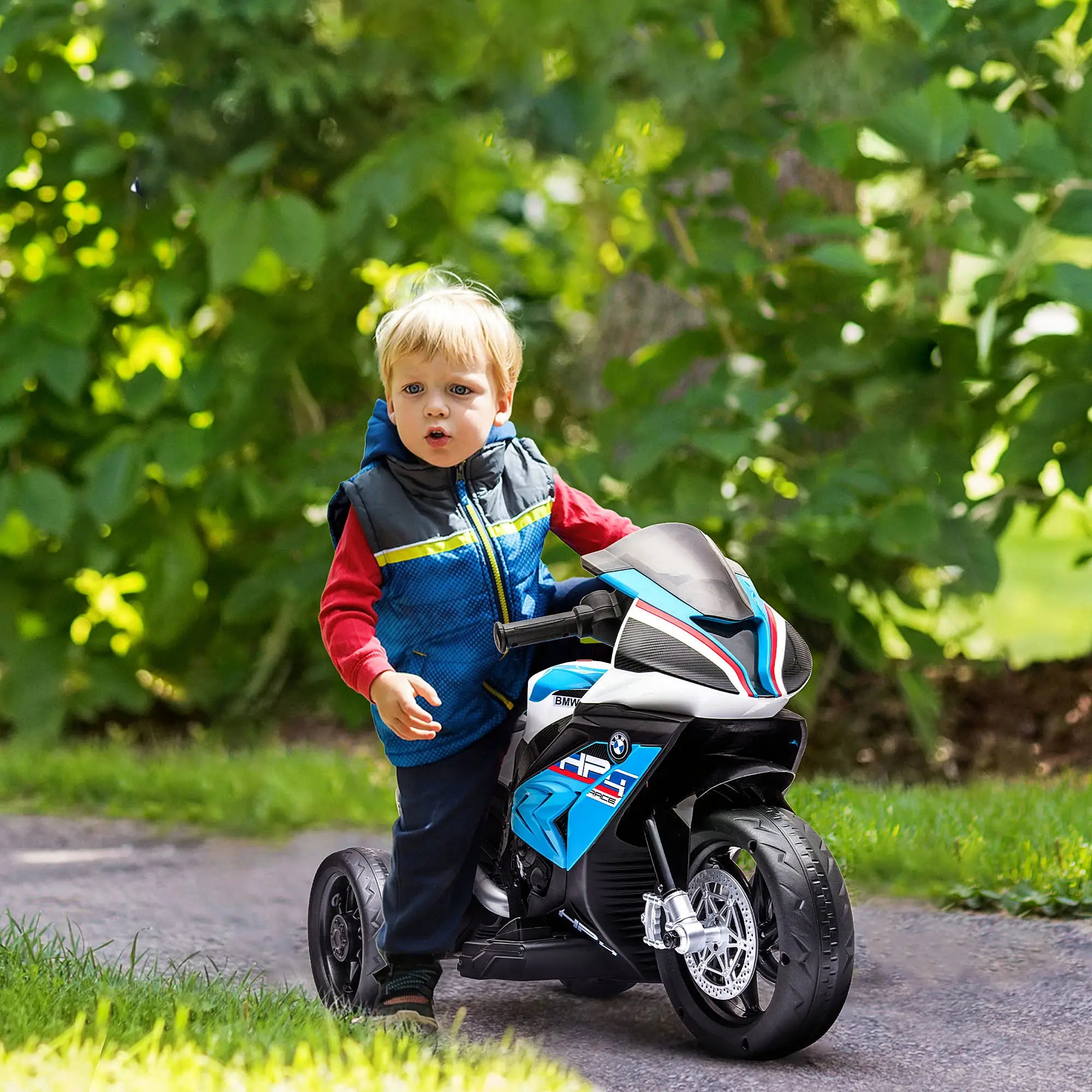6V Electric Ride-On Motorcycle, 1.5-5 Years, Blue Electric Motorcycles at Gallery Canada